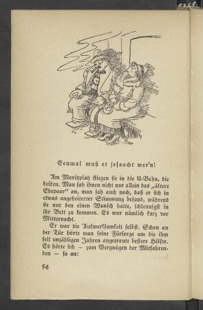 Eeenmal muß et jesaacht wer'n!