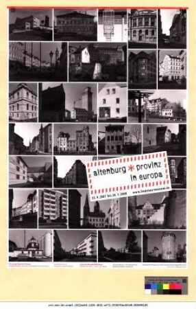 Originaltitel: Altenburg. Provinz in Europa Eine künstlerische und kulturtopographische Anthologie