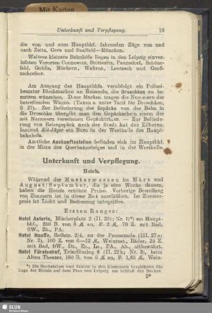 Unterkunft und Verpflegung
