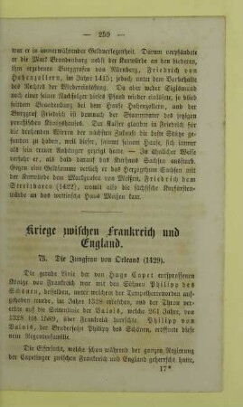 73. Die Jungfrau von Orleans (1429)