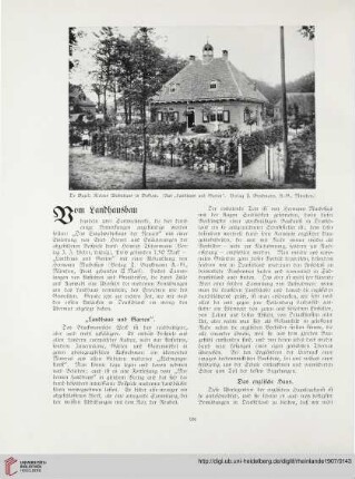 13: Vom Landhausbau