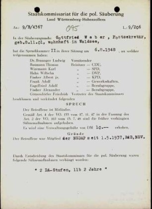 Weber, Gottfried