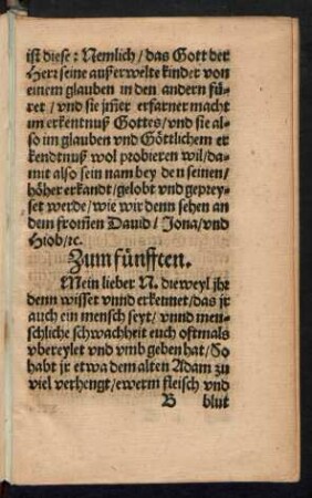 Zum fünfften.