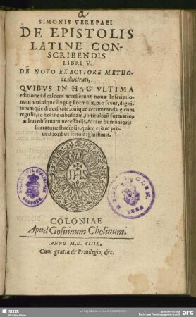De epistolis latine conscribendis libri V