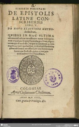 De epistolis latine conscribendis libri V