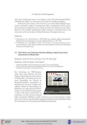13. Fake News and Collective Decision Making. Rapid Automated Assessment of Media Bias
