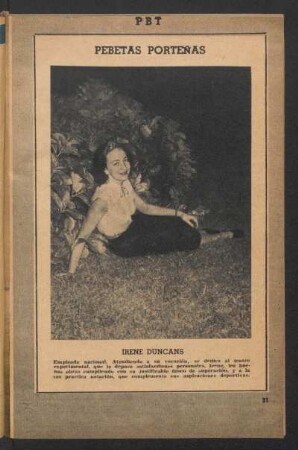 Irene Duncans, empleada nacional [...] - [Fotografía] : Pebetas porteñas
