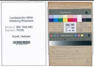 Entnazifizierung Heliodor Korell , geb. 29.02.1920 ()