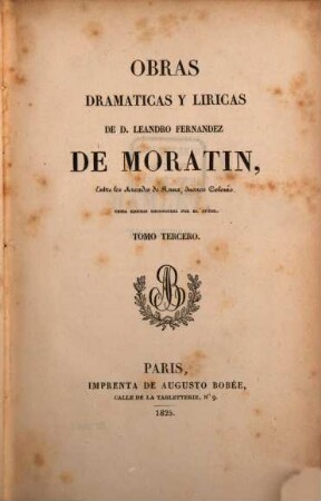 Obras Dramaticas y Liricas, 3