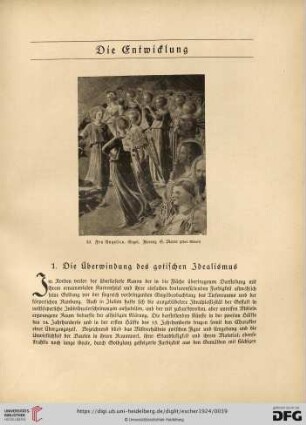 1. Die Überwindung des gotischen Idealismus