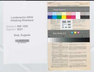 Entnazifizierung Eugenie Brab, geb. 30.11.1900 (Kaufm.Angestellte)