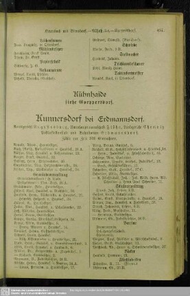 Kunnersdorf bei Erdmannsdorf