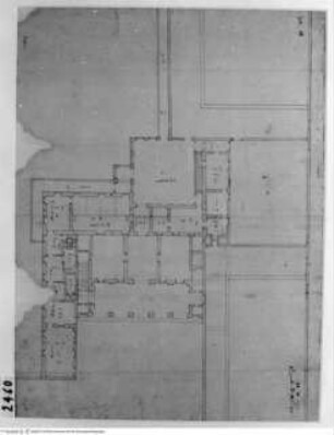 Rom, Quirinalspalast, Nördliches Kasino, Grundriss des Erdgeschosses
