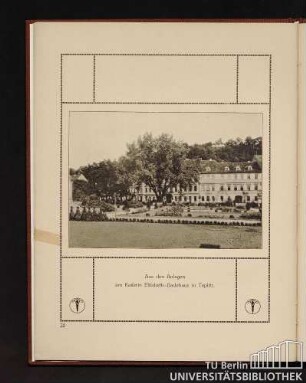 Aus den Anlagen am Kaiserin Elisabeth-Badehaus in Teplitz.
