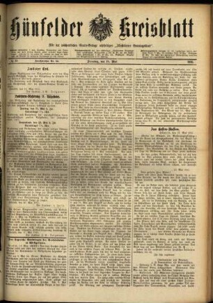 Ausgabe vom Dienstag, den 18. Mai 1915.