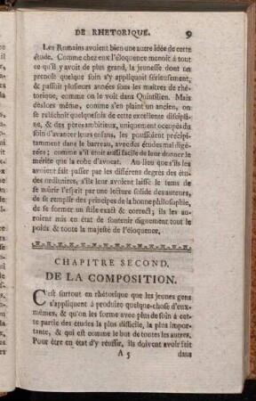 Chapitre Second. De La Composition.