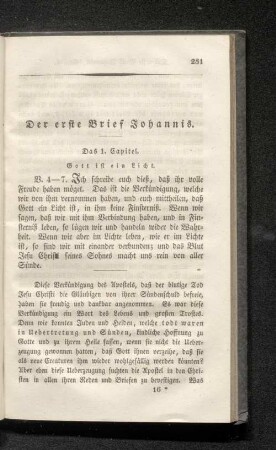 Der erste Brief Johannis.