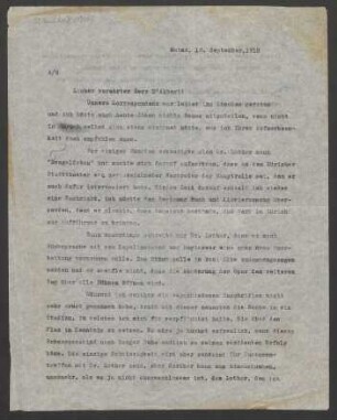 Brief an Eugen d' Albert : 16.09.1918