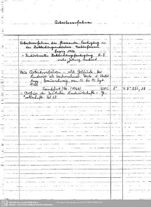 Arbeitsverfahren