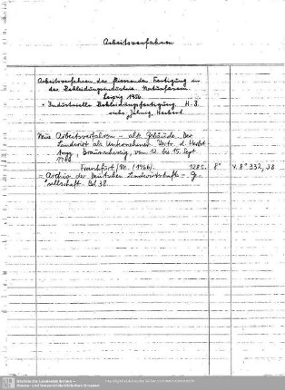 Arbeitsverfahren