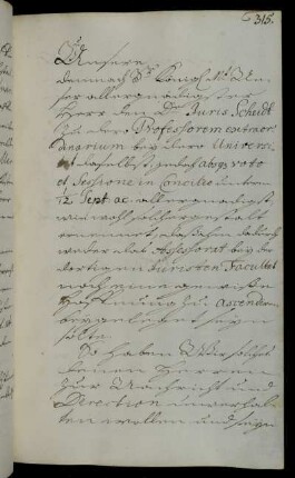 Berufung des außerordentlichen Professors für Jura Scheidt.