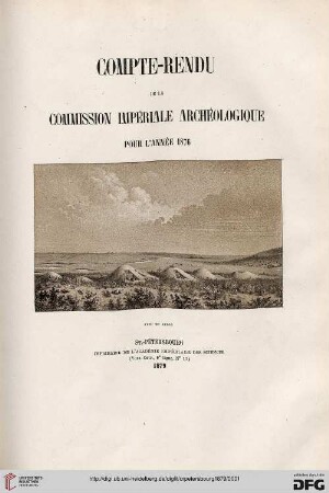 Compte rendu de la Commission Impériale Archéologique: pour l'année ..: Pour l'Année 1876