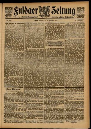 Ausgabe vom Montag, den 26. Oktober 1903.