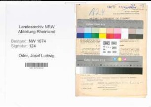 Entnazifizierung Josef Ludwig Oder , geb. 27.08.1900 (Polizist)