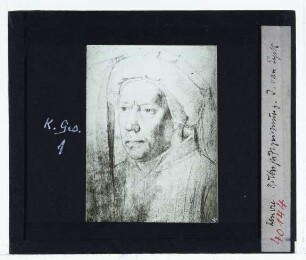 Eyck (?), Mann mit Kopfbedeckung (Zeichnung, Paris Louvre INV20653)