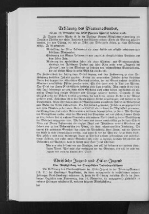 Christliche Jugend und Hitler-Jugend