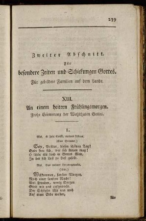 XIII. An einem heitern Frühlingsmorgen