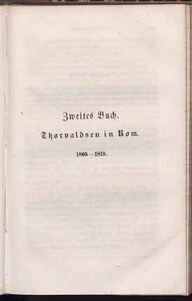 Zweites Buch. Thorvaldsen in Rom. 1805-1819.