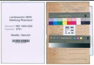 Entnazifizierung Heinrich Moeller , geb. 05.04.1887 (Bahnsekretaer)