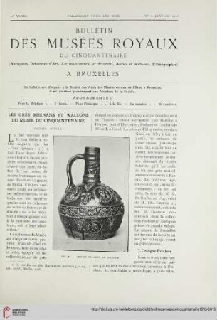 No 1 (Janvier 1913)
