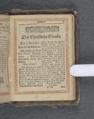 Der Christliche Glaube.