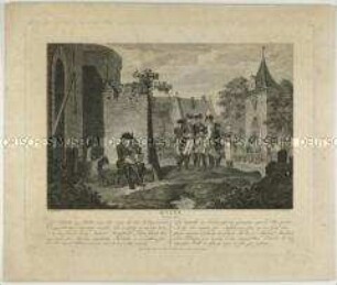 Friedrich II. nach der Niederlage in der Schlacht bei Kolin am 18. Juni 1757