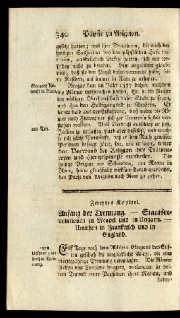 Zweytes Kapitel. Anfang der Trennung. - Staatsrevolutionen ...