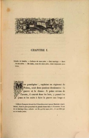 Quelques années de ma vie, Tome premier