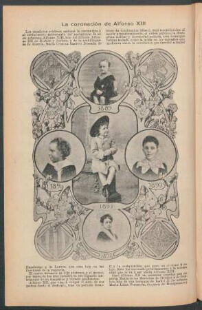 La coronación de Alfonso XIII