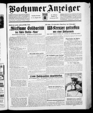 Bochumer Anzeiger. 1934-1944
