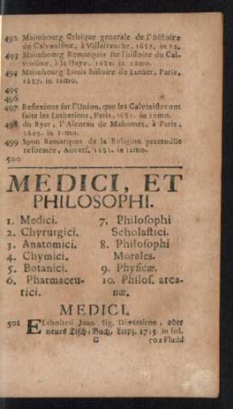 Medici, Et Philosophi