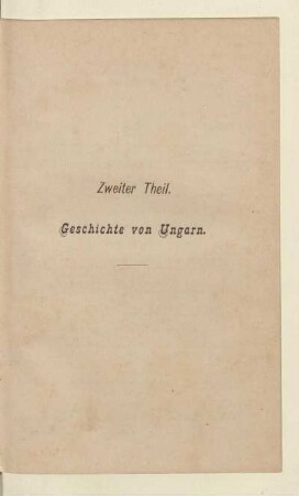 Zweiter Theil