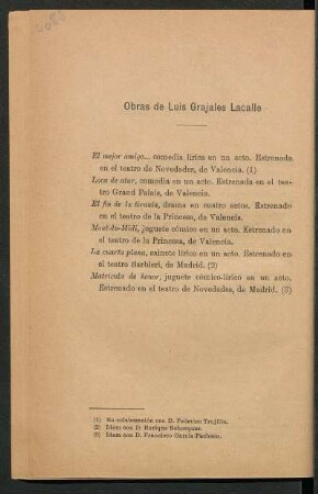 Obras de Luis Grajales Lacalle