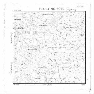 Kartenblatt SO XXIII XXIV 24 25 Stand 1820 ca. (Multiblatt 1:5000)