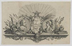 Gruppenbildnis von Gvst. Adolph, König von Schweden und Christina I, Königin von Schweden