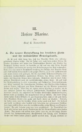 III. Unsere Marine