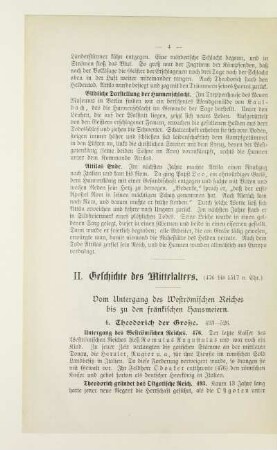 II. Geschichte des Mittelalters. (476 bis 1517 n. Chr.)