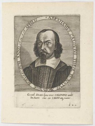 Bildnis des Abrahamvs Calovivs