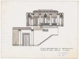 Villa Griebenow, Vetschau Umbau: Ansicht der Diele 1:50