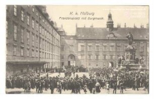 K.k. Hofburg. Franzensplatz mit Burgmusik